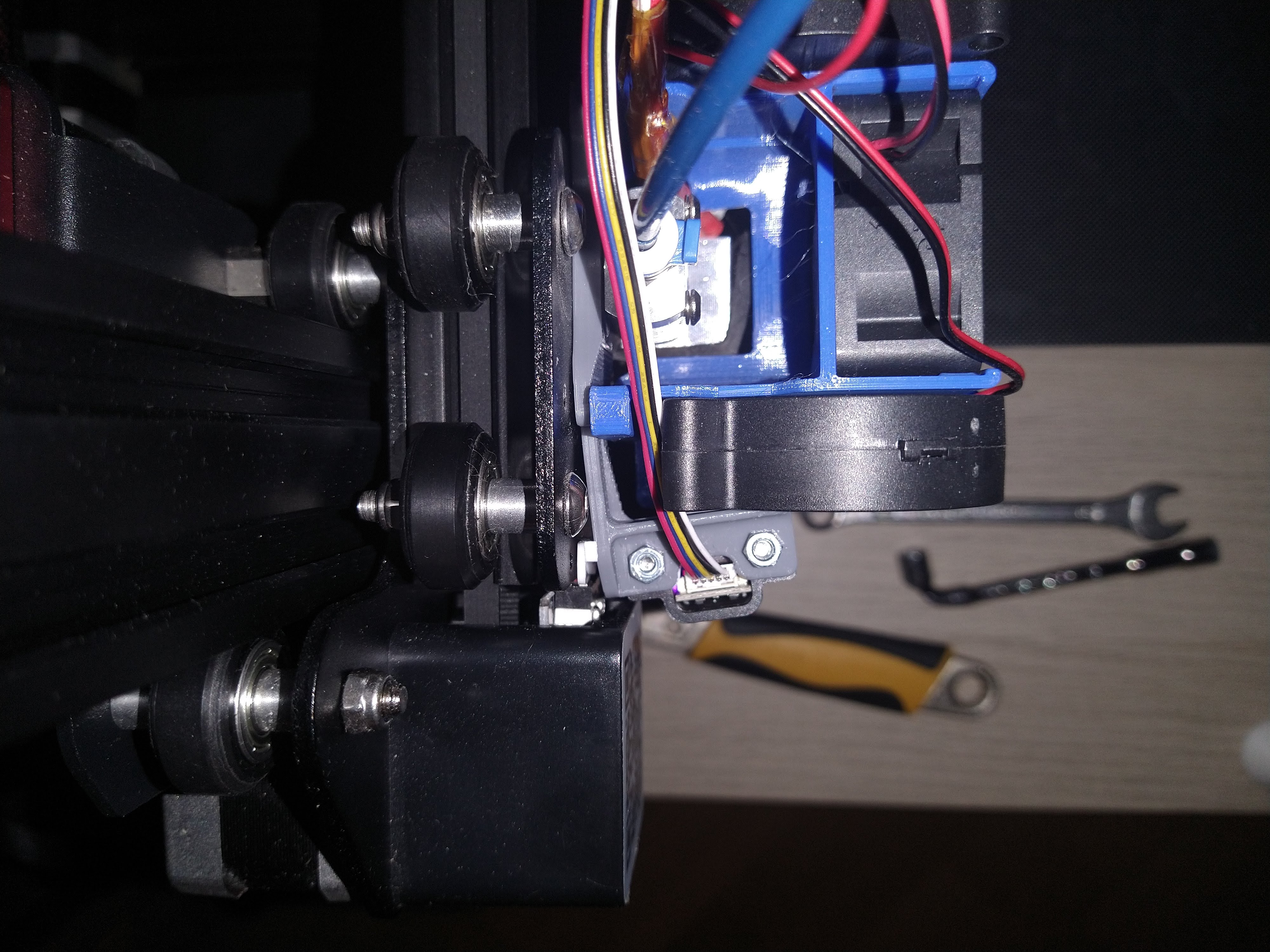 Fix 5015 Backplate for X Clearance - Minimus Hotend Cooler System