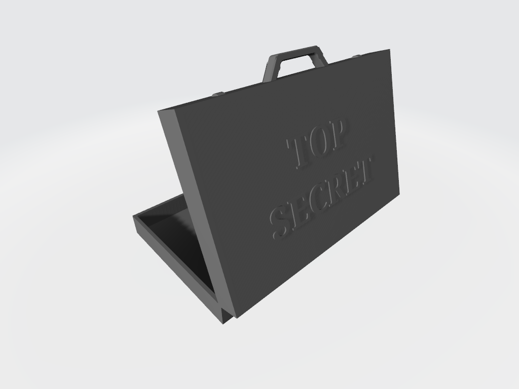Briefcase Card Holder by Crocodino | Download free STL model ...