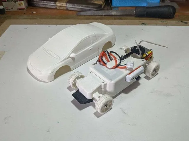 OpenZ v25 chassis, 1:28 3D printed RC car