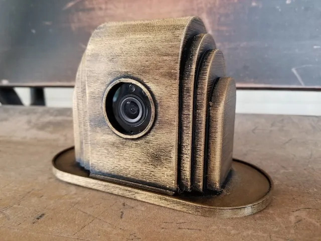 Art Deco style housing for Wyze Security Camera