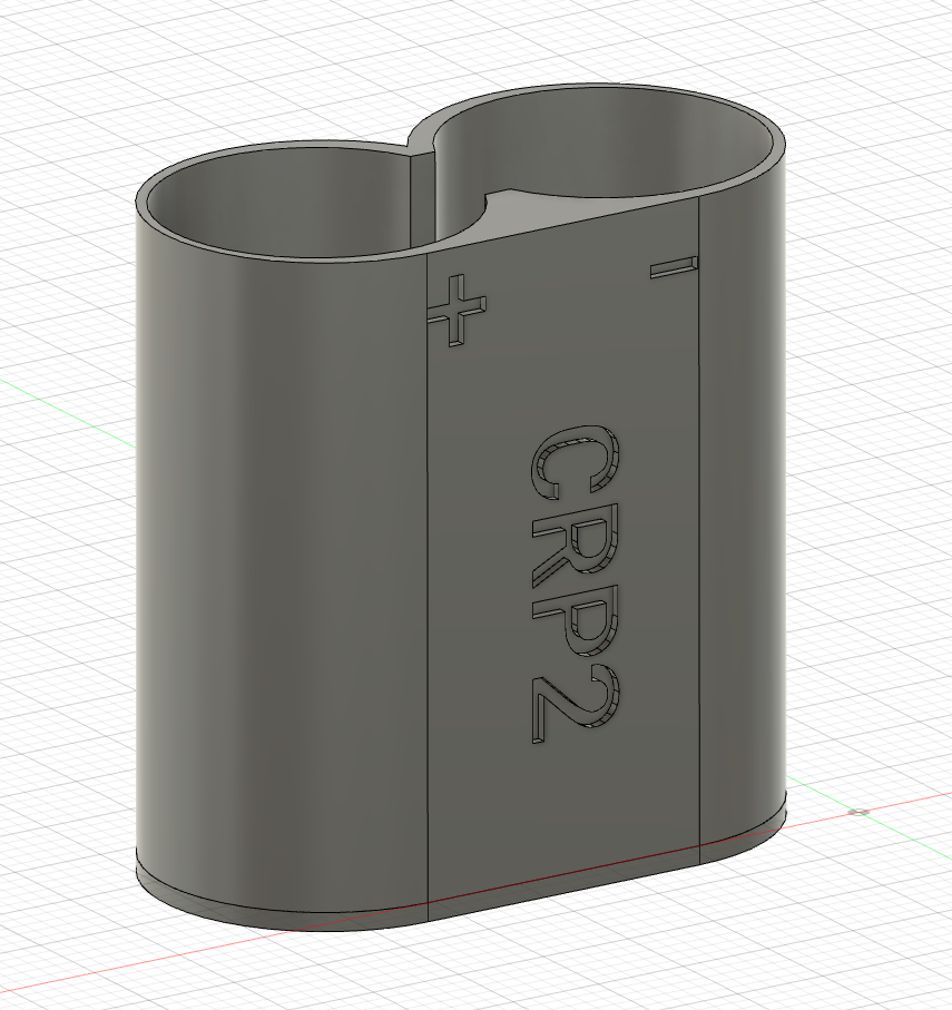 CR123A to CRP2 battery adapter