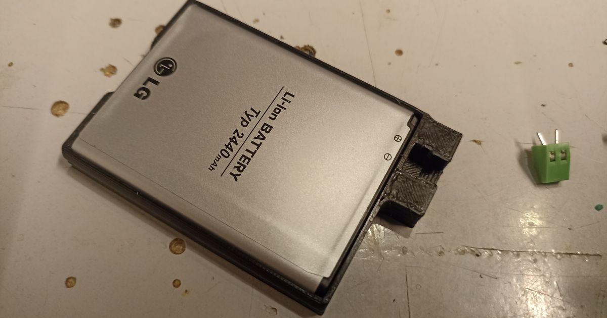 Phone battery holder by Sano Download free STL model