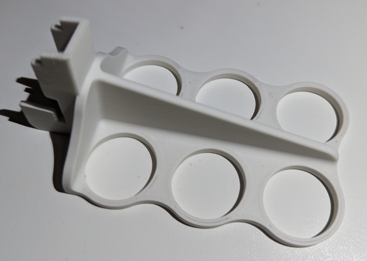 ELFA 6 hole tool hanger - thicker mount - no supports