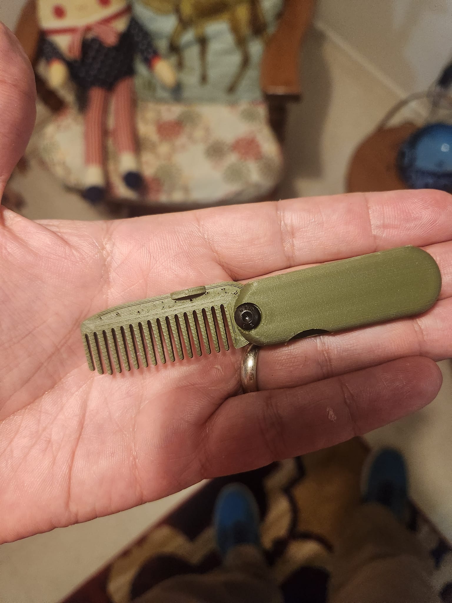 Tactical mustache comb by Benders Brother Download free STL model