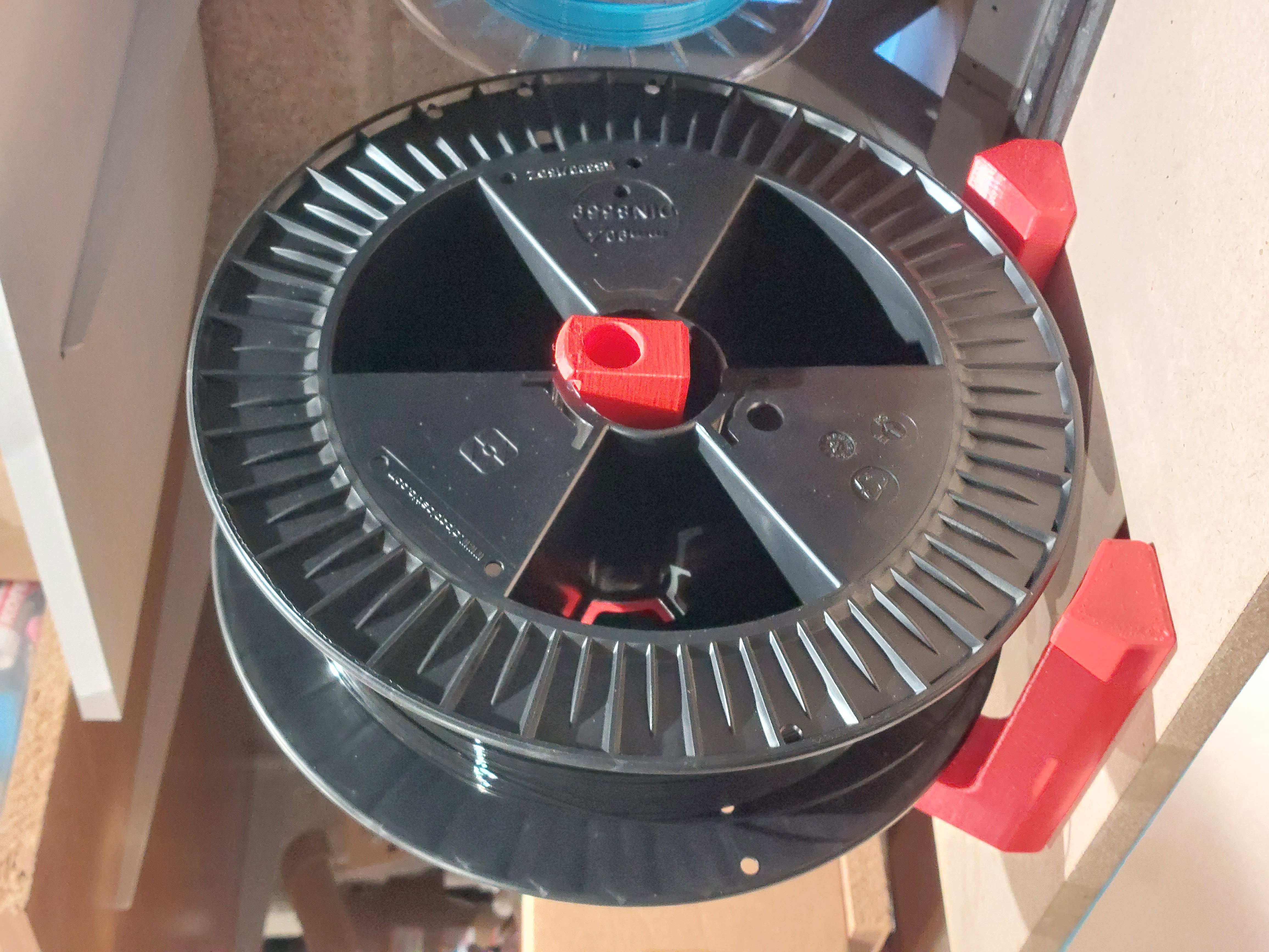 Large spool holder (300mm or 350mm diameter - 2.5, 3.5, 5kg). Smooth rolling. 3D model