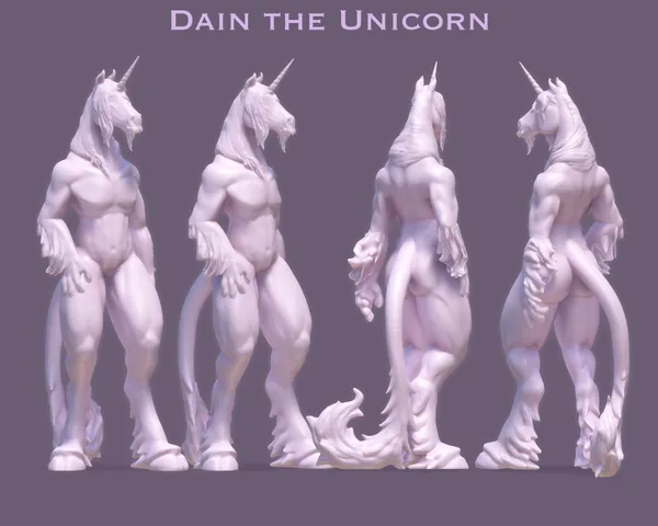 Dain the Unicorn Statue