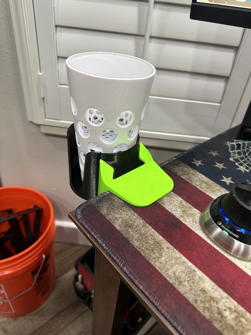 Cup Holder Clamp on Desk Modular by Hardline23 Download free STL model