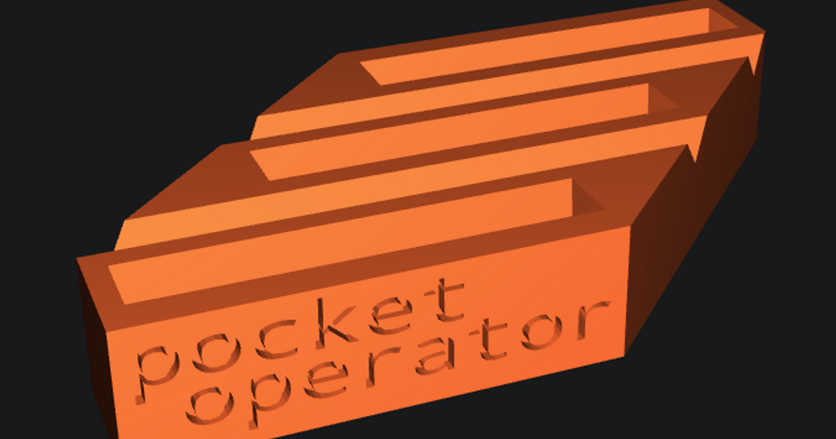 Pocket Operator Display Stand 3U by switchboard.op Download free STL
