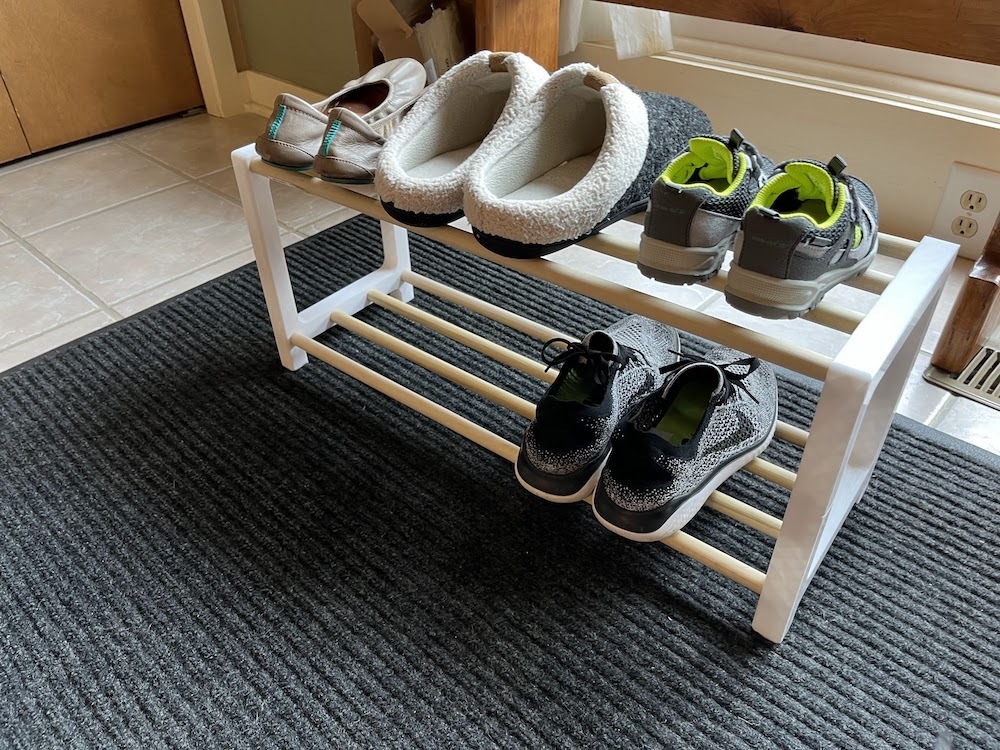 Smaller modular stackable shoe rack by Mark D | Download free STL model ...