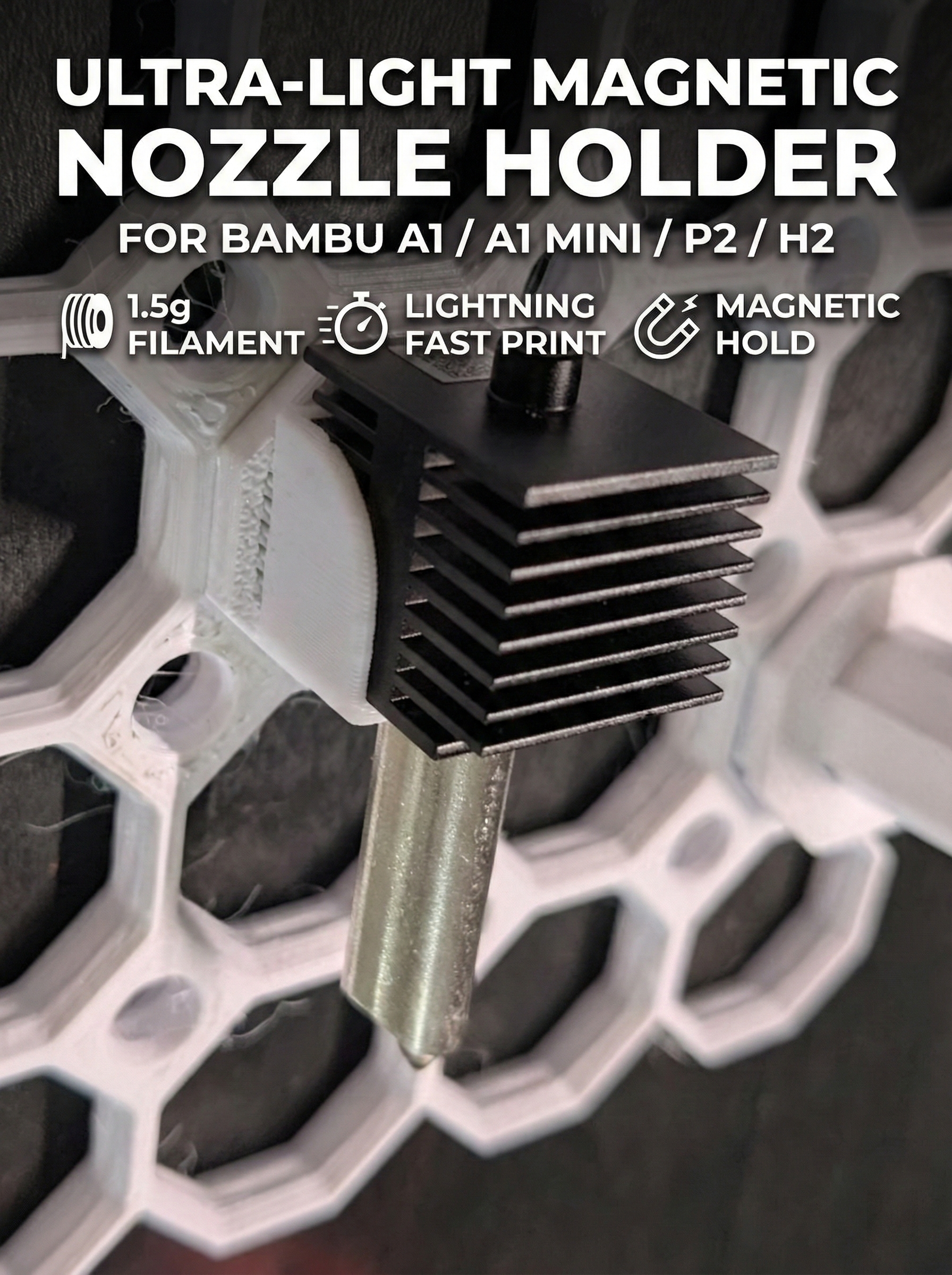 Multiboard Nozzle / Hotend Holder (A1, A1 mini, P2, H2)