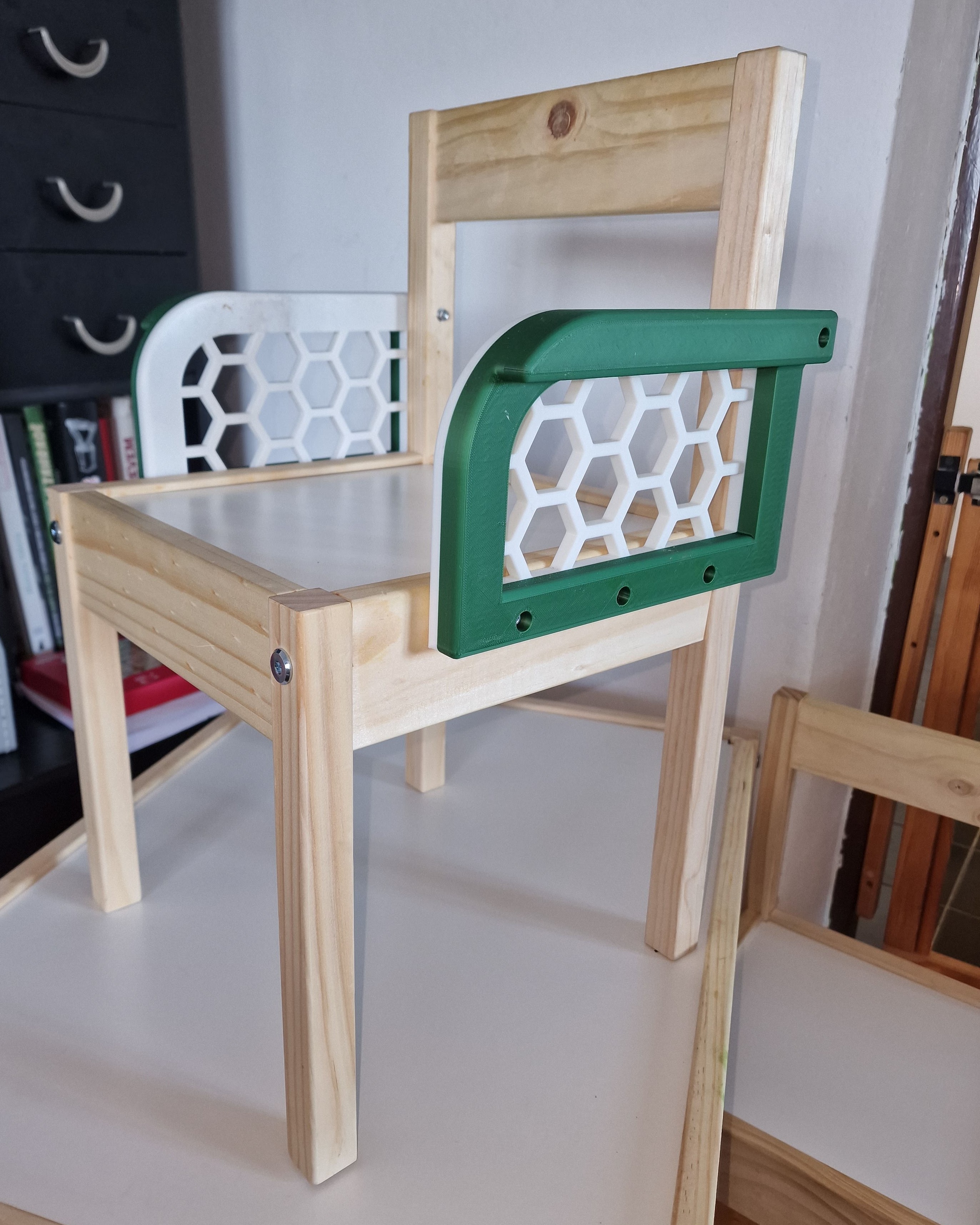 IKEA Latt Chair Handle with Honeycomb Panel by Filip Magula