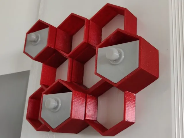 hexagon wall mount