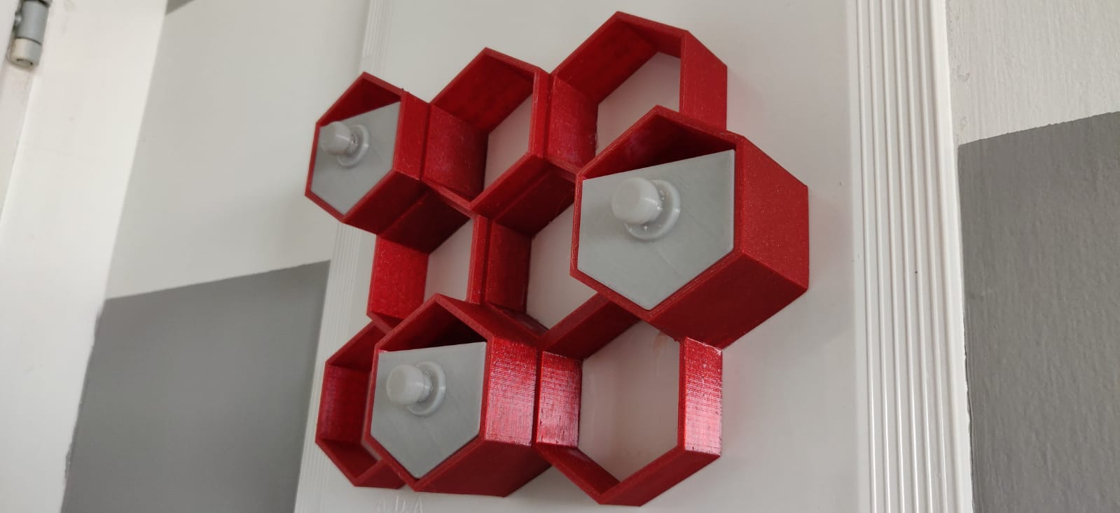 hexagon wall mount