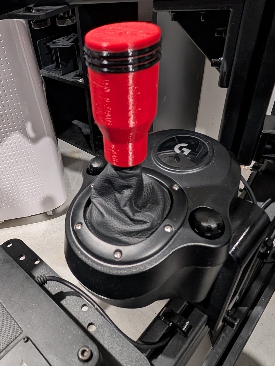 Logitech G shifter threaded adapter and shift knob