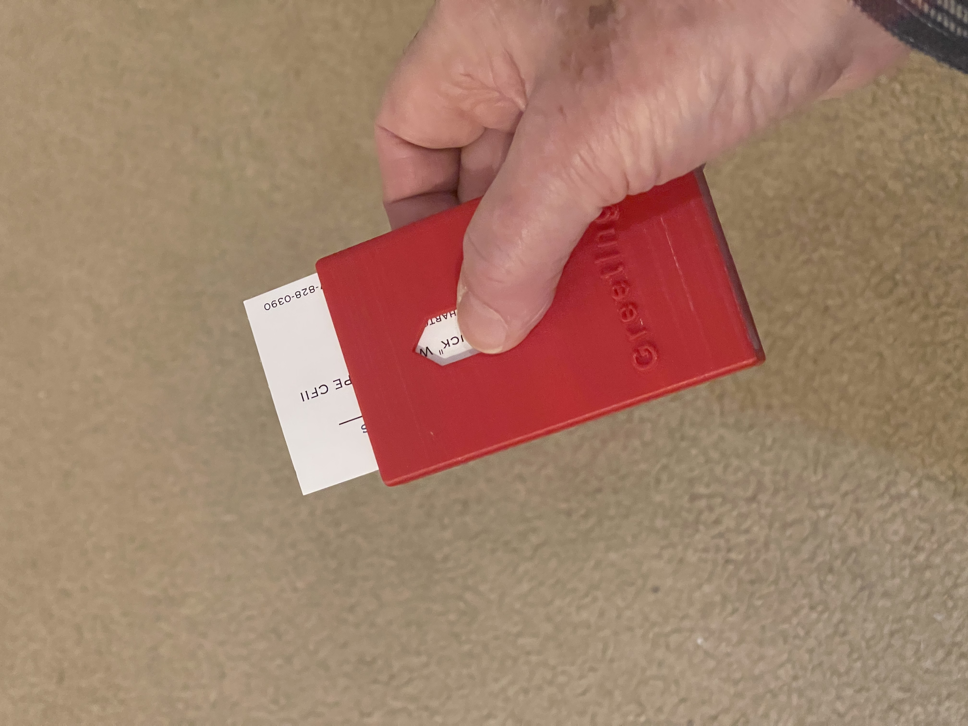 Business Card Dispenser (Pocket)