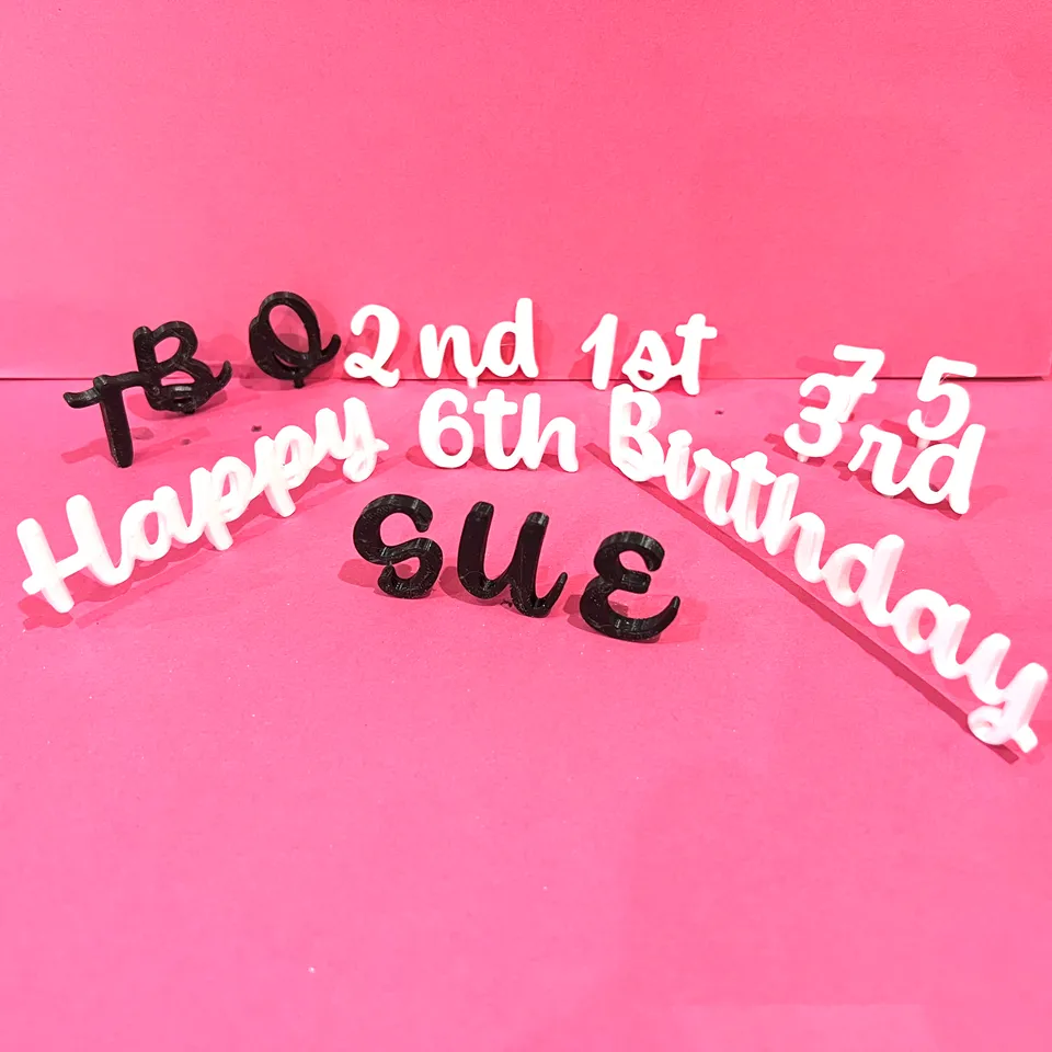 How To Make 3D Numbers For Birthday