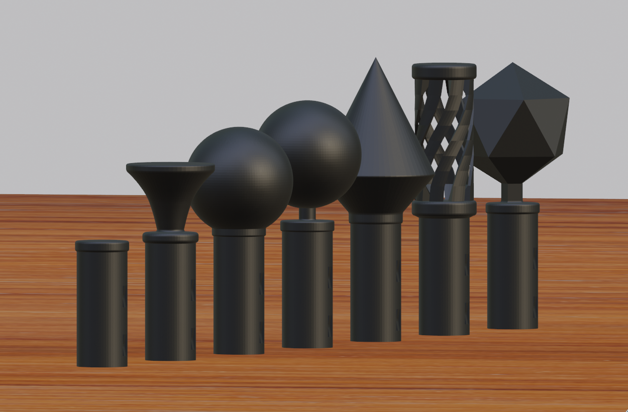 Curtain end cap collection