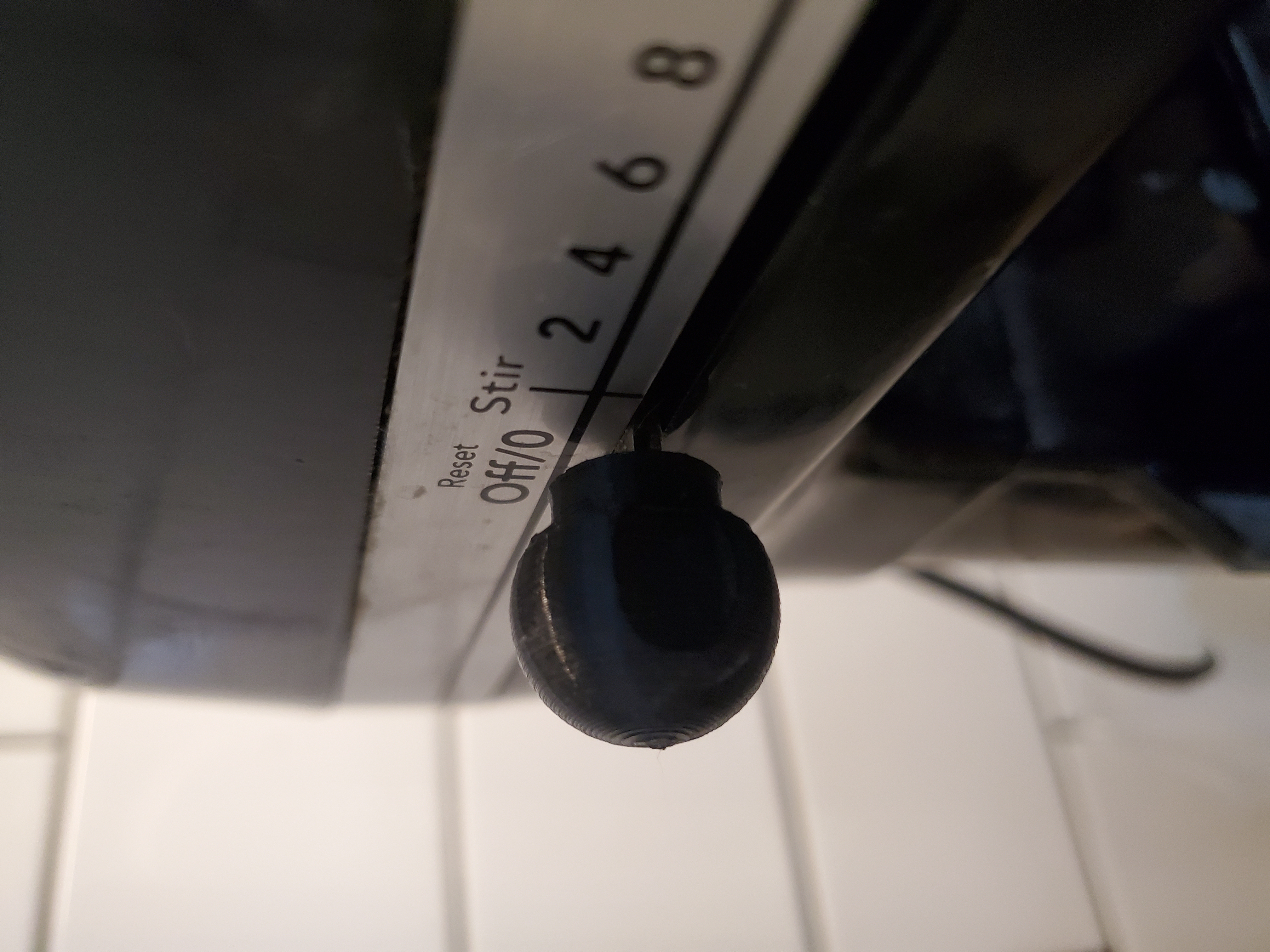 KitchenAid mixer speed control knob