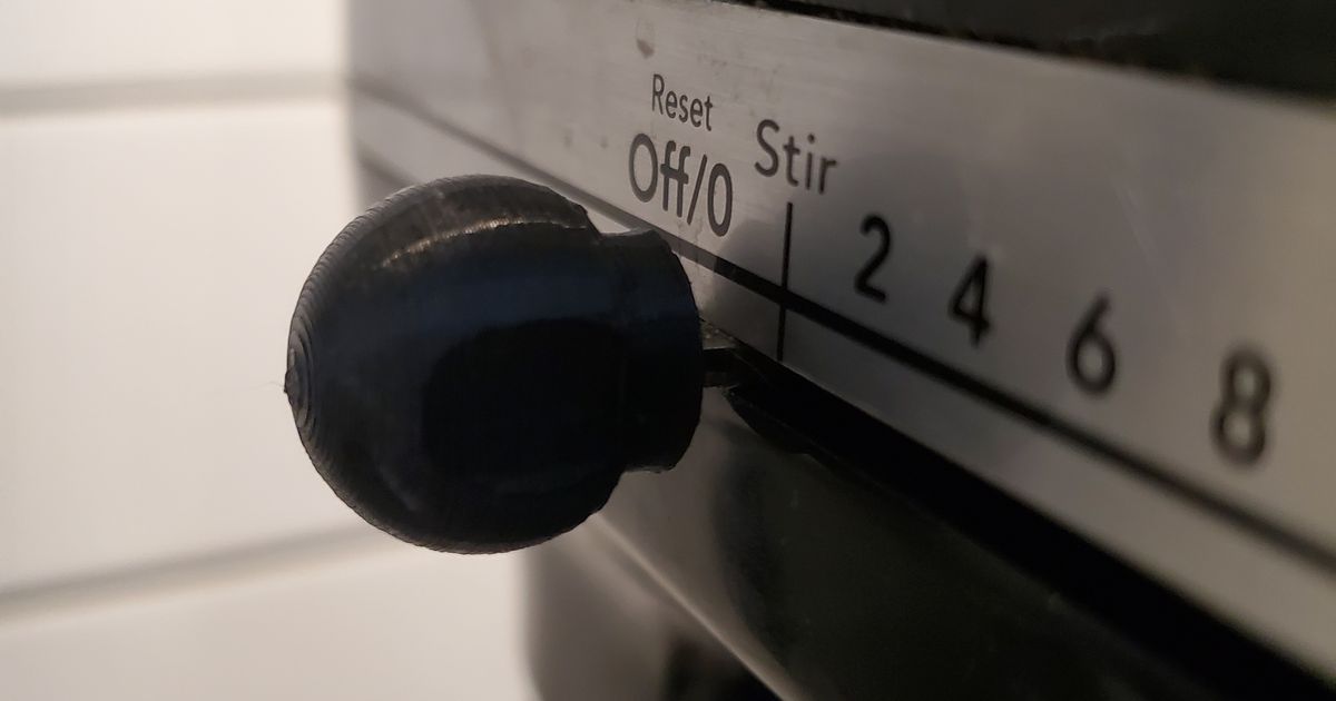 KitchenAid mixer speed control knob by Chad Stewart Download free STL