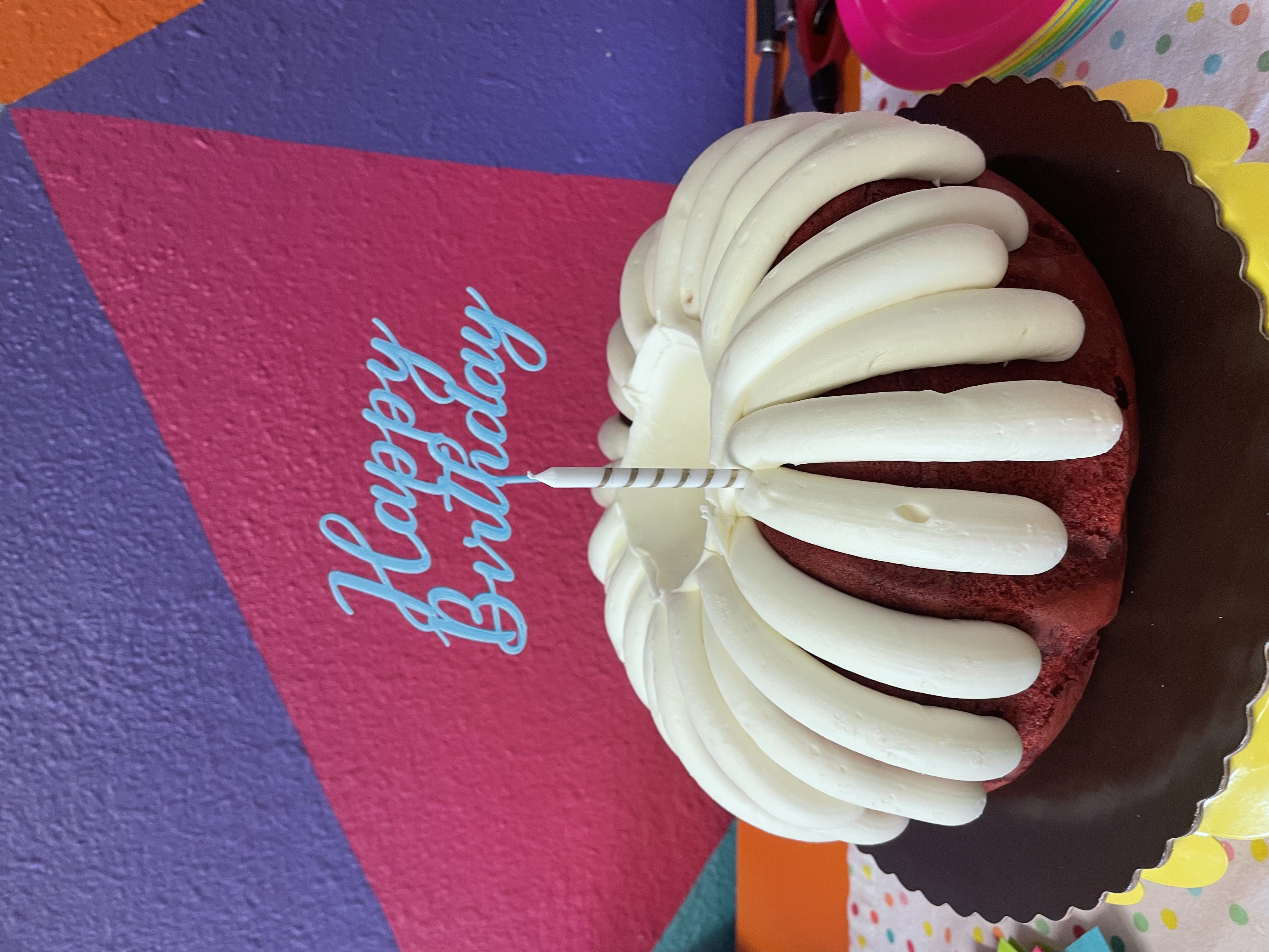 Simple Happy Birthday Cake Topper
