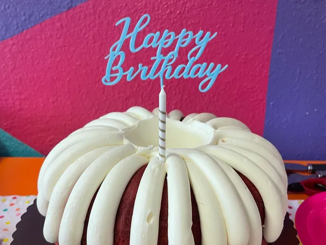 Simple Happy Birthday Cake Topper