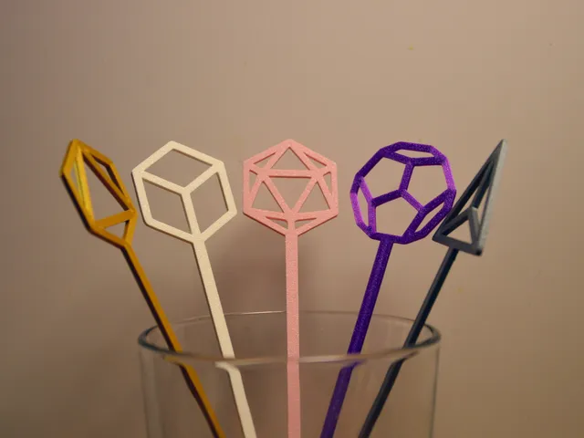 Geometric Cocktail Stirring Sticks