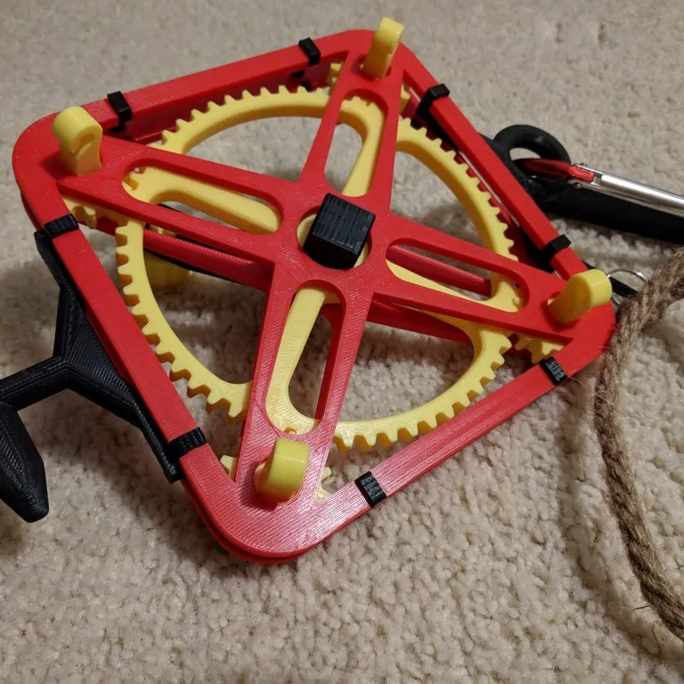 Rope Machine 4 Strand/Hooks by T3CHKOMMIE, Download free STL model