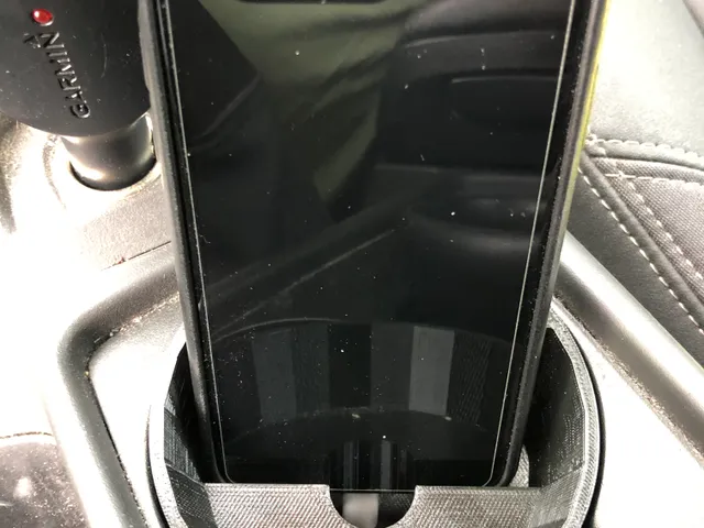 Volvo V50 cupholder iPhone stand