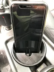 Volvo V50 cupholder iPhone stand