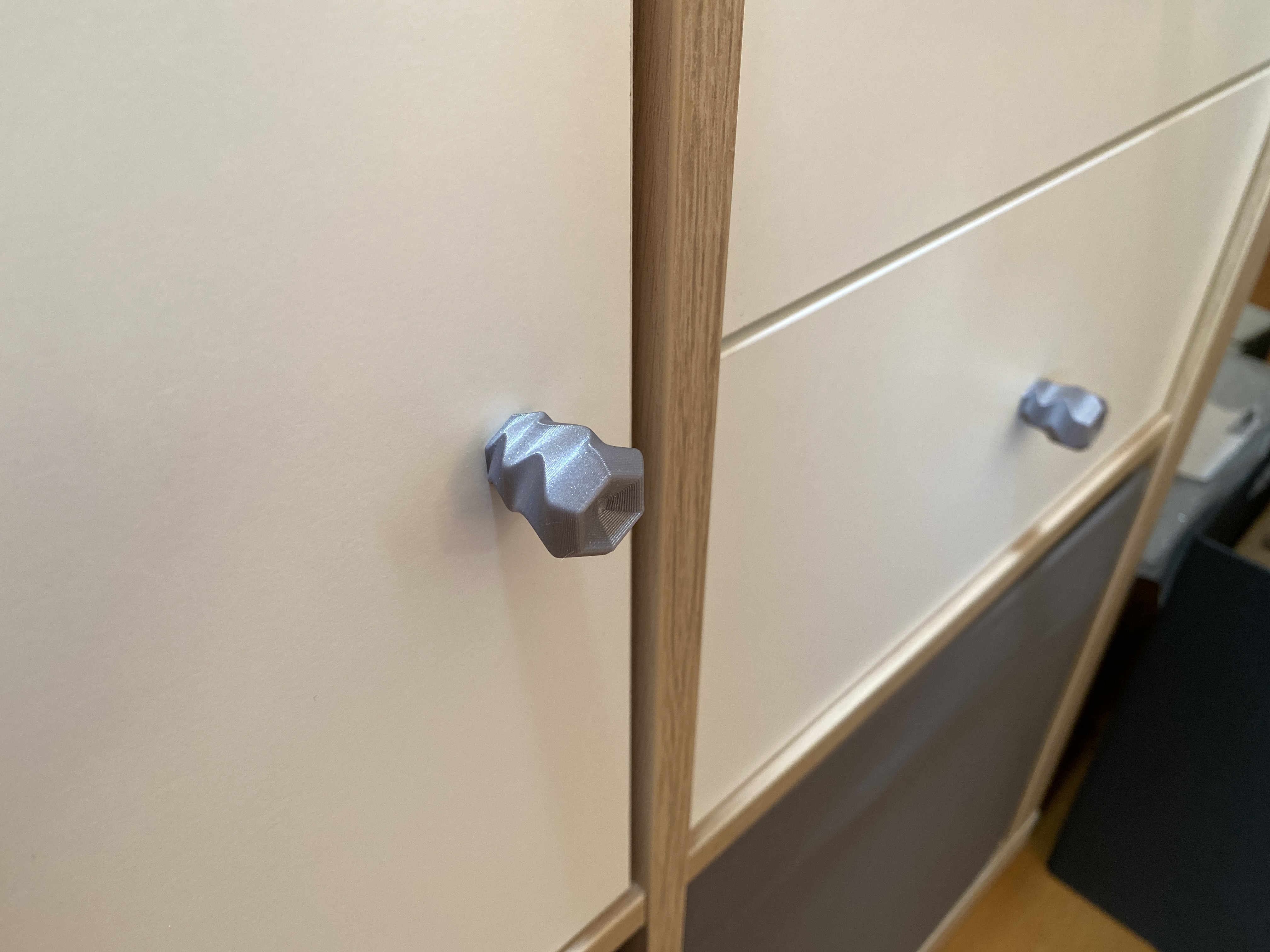 Cabinet/Drawer Knob for IKEA Kallax, with steel nut insert