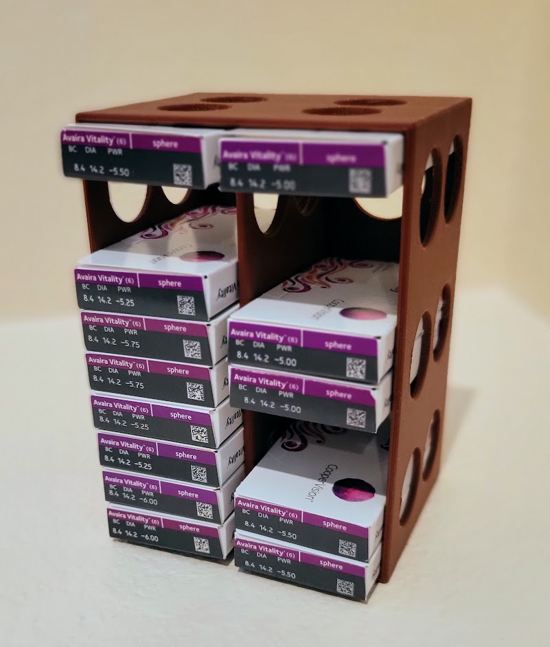Contact Lens Storage by AresROC | Download free STL model | Printables.com