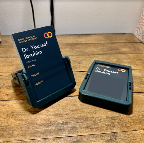 Print-in-place Business Card Holder/Stand