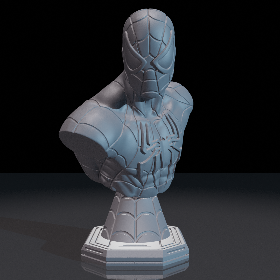 Miniatura 2 do modelo 3D Spiderman Bust (STL)