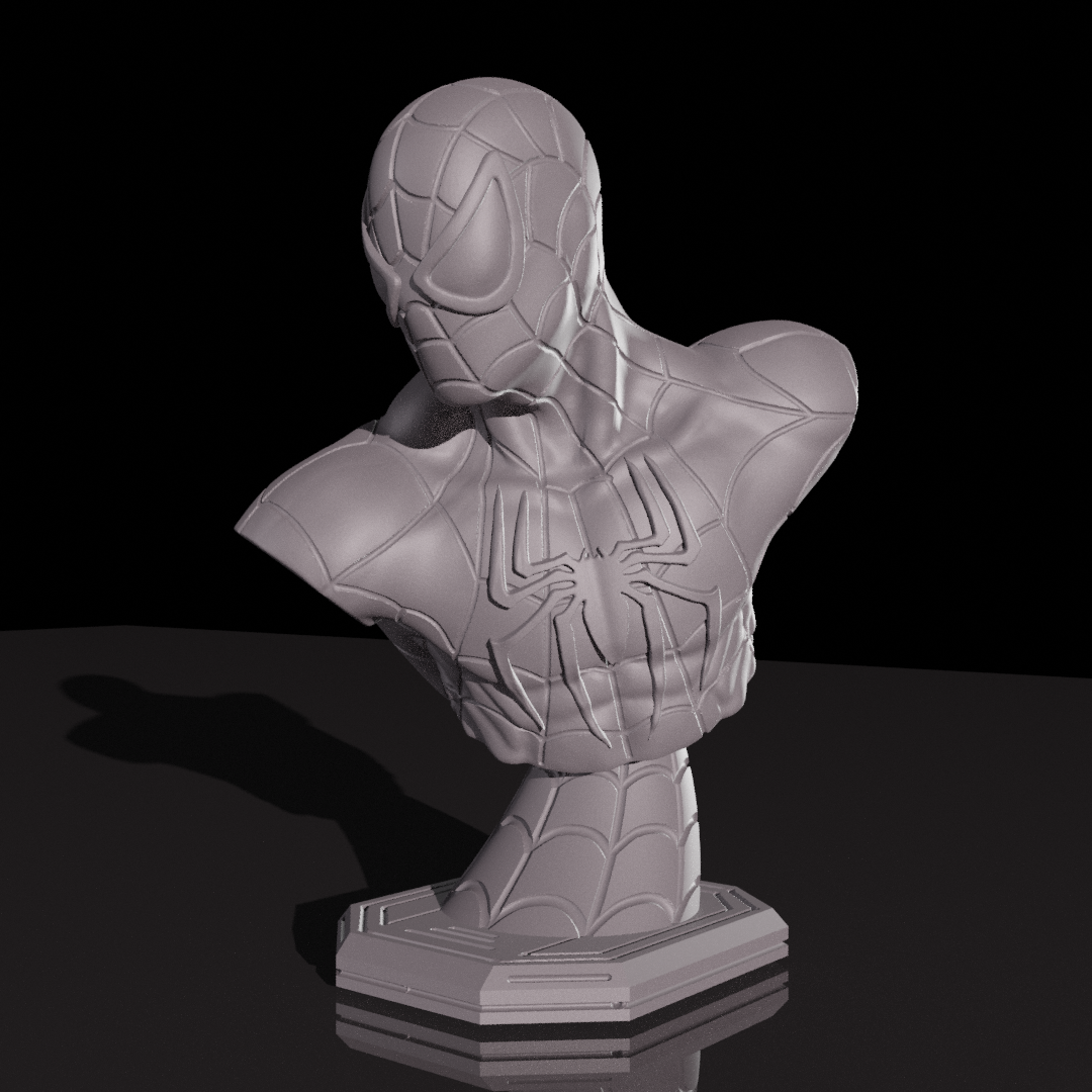 Miniatura 4 do modelo 3D Spiderman Bust (STL)