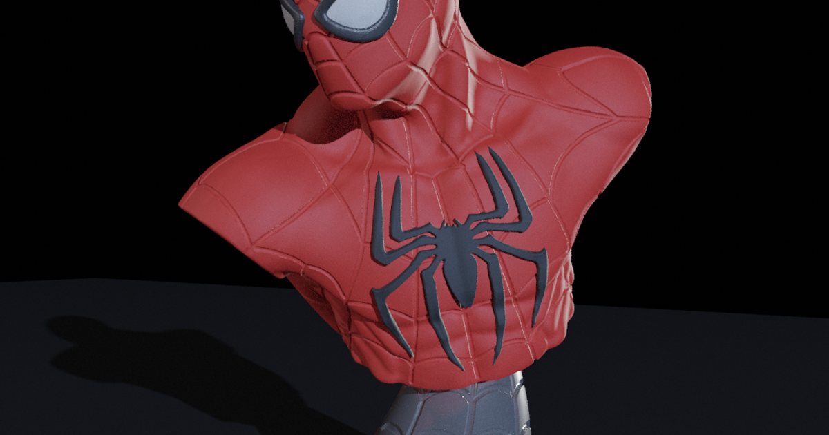 Spiderman Bust by WindBlattD | Download free STL model 