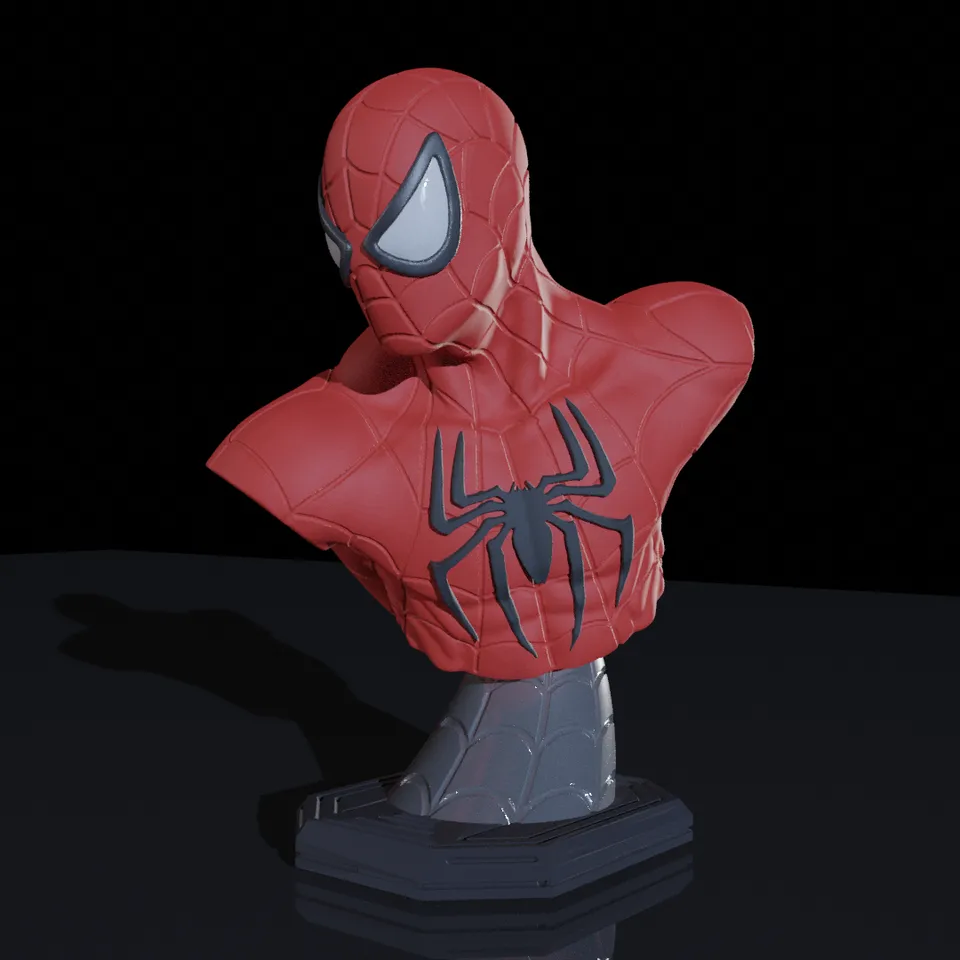 Spiderman Bust by WindBlattD | Download free STL model 