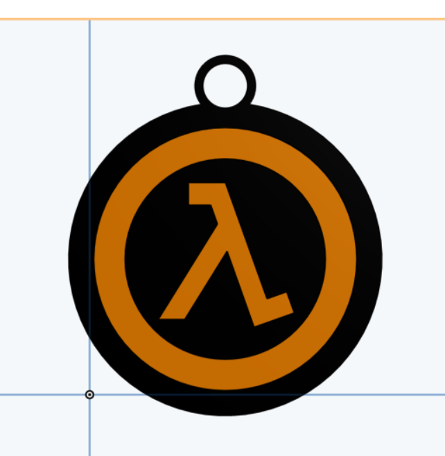 half-life key chain 3D model