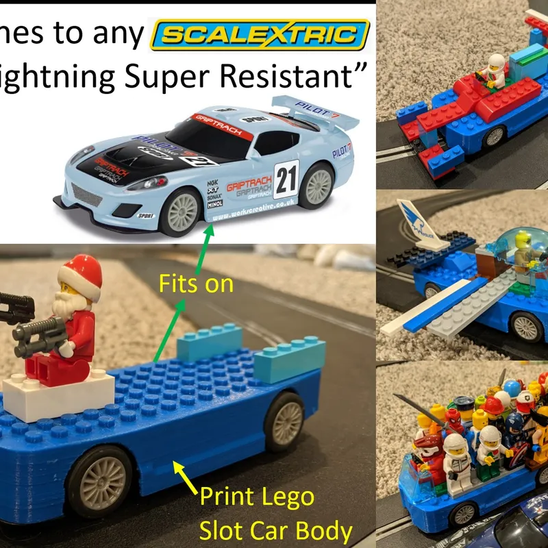 udarbejde Folde jeg behøver Lego Slot Car Body by UWcharlie1983 | Download free STL model |  Printables.com
