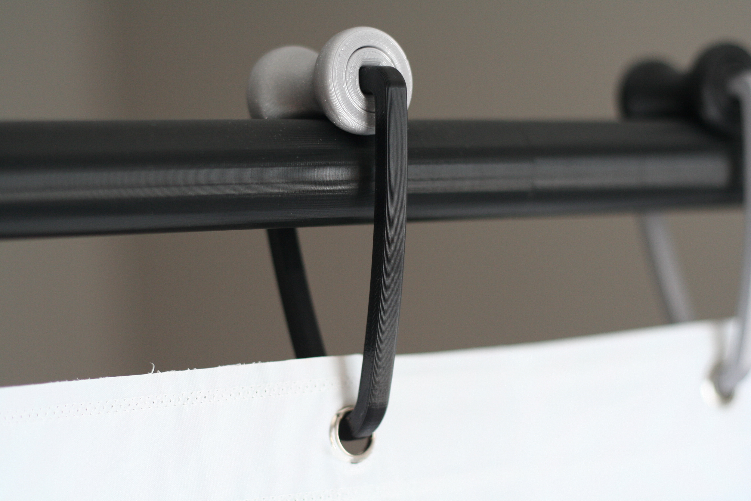 Shower Curtain Ring W/Roller Bearing
