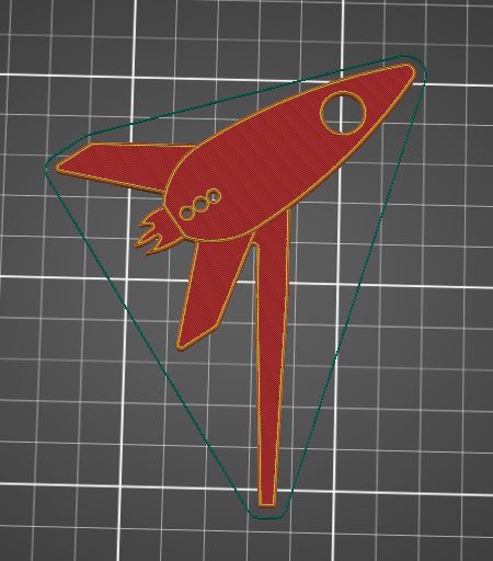 Miniatura 2 do modelo 3D Rocket Cup Cake Topper