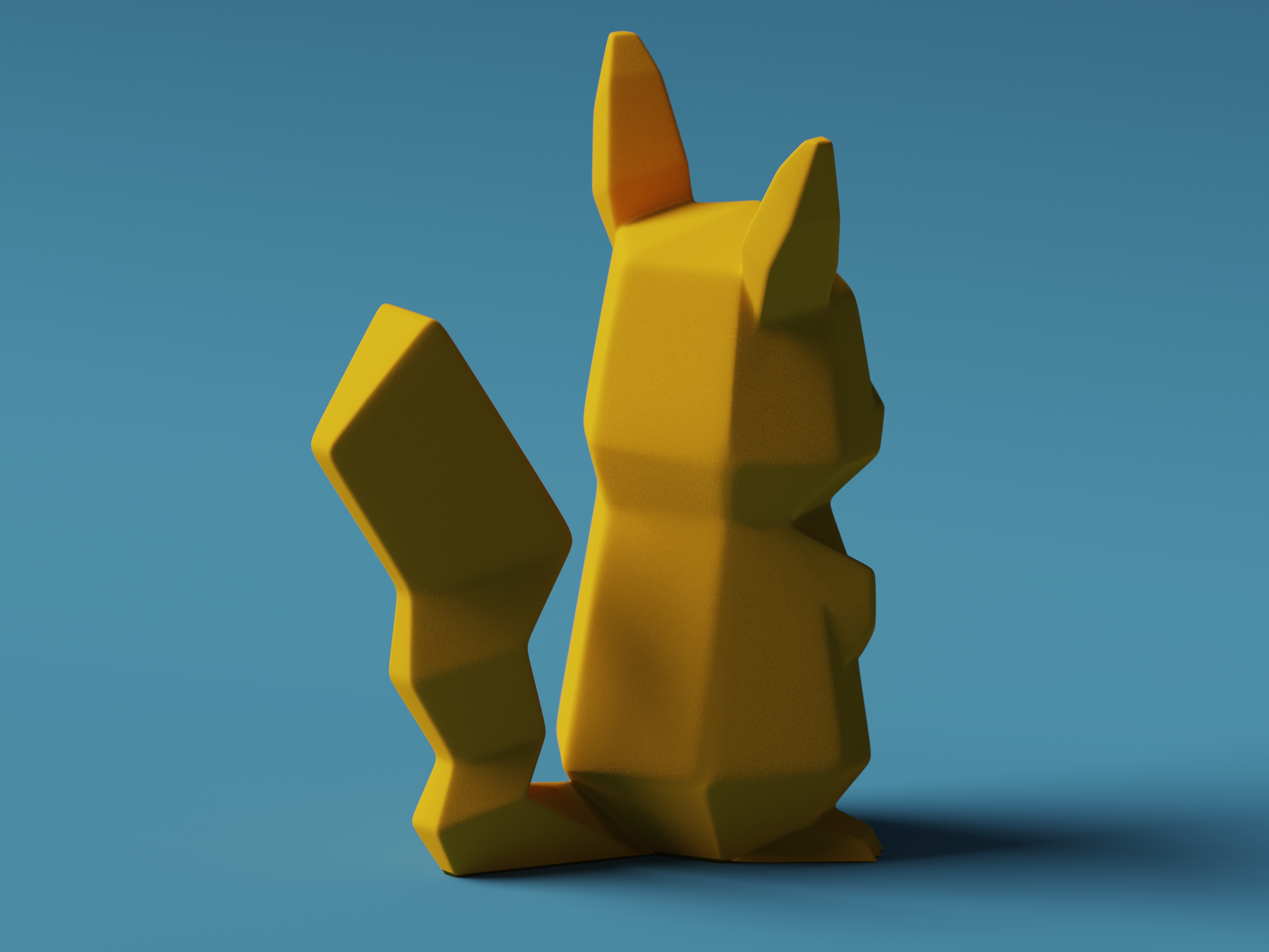 Low-Poly Pikachu - Remastered By Agustin Arroyo | Download Free STL ...