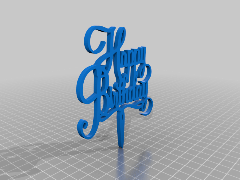 happy birthday cake topper