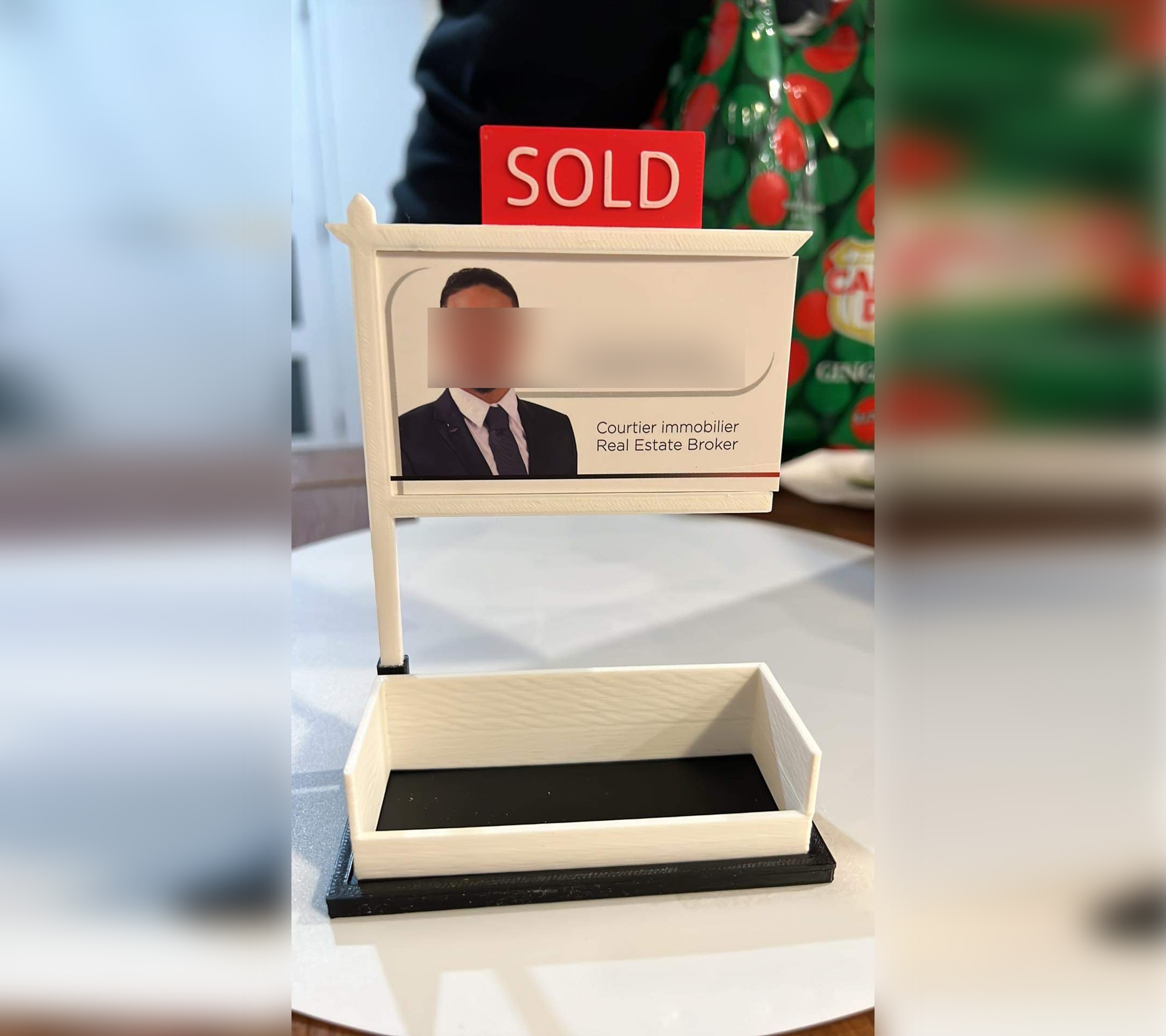 Real Estate Business Card Stand