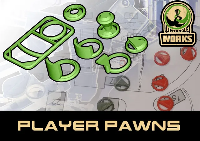 UNW paintball / airsoft player pawns set 10mm and 25mm