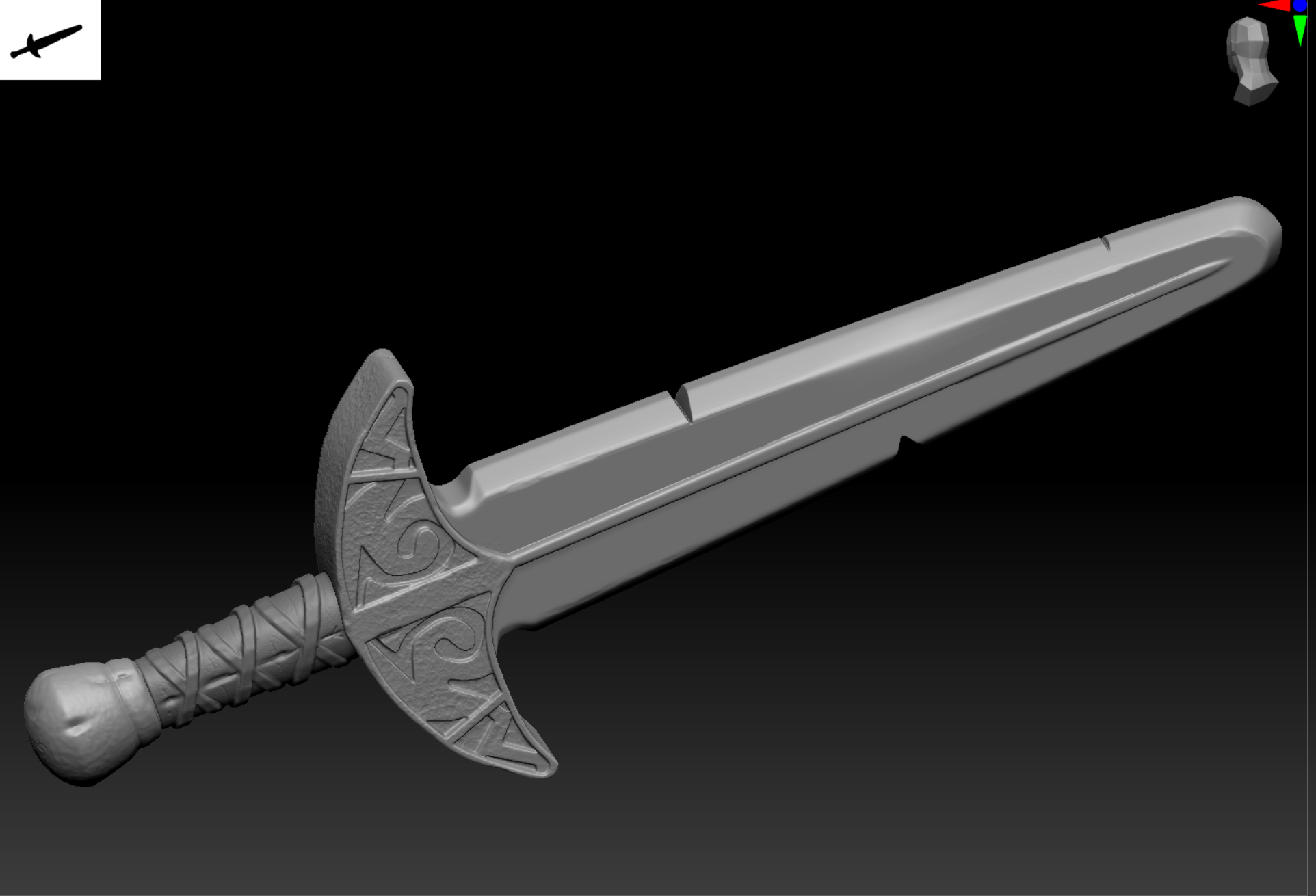 Stylized steel Dagger The Elder Scrolls V: Skyrim 3D model