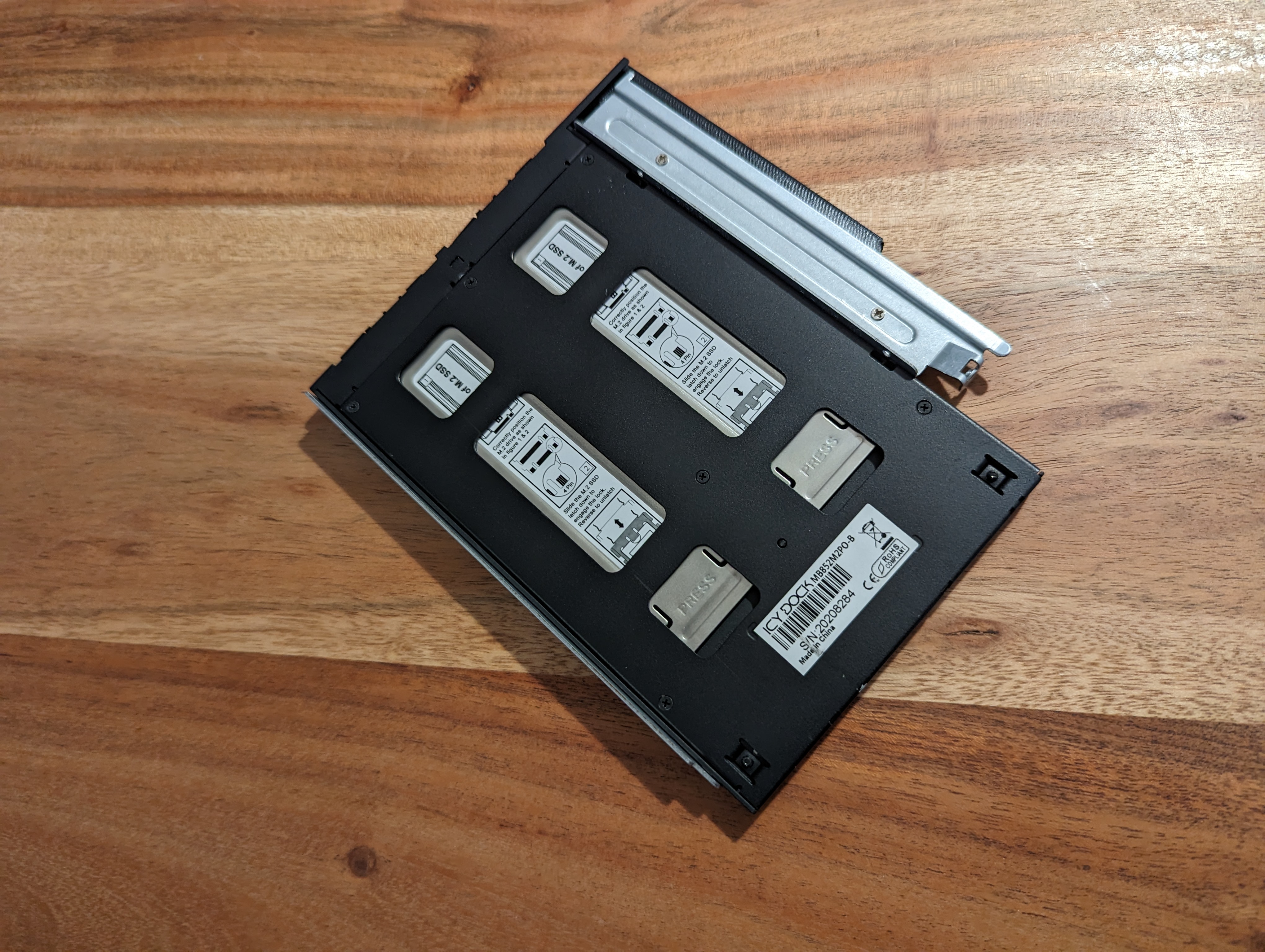 Supermicro Slim ODD Bay ICY DOCK MB852M2PO-B Adapter