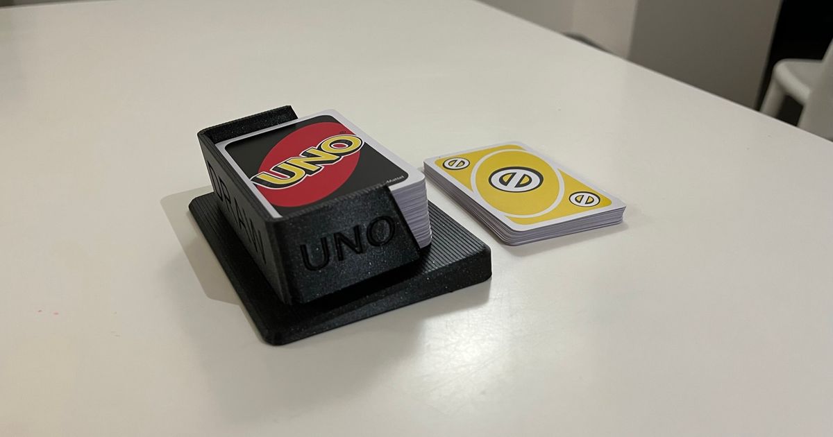 Half deck UNO card box by Zhrus, Download free STL model