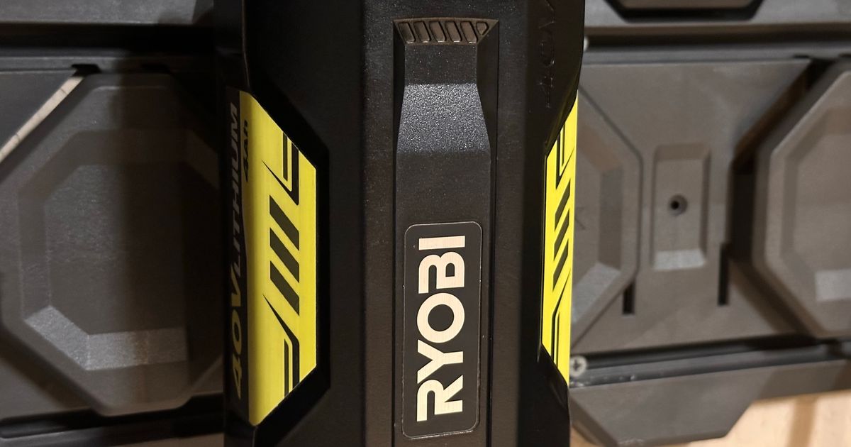 40V Battery mount for Ryobi Link by RobC | Download free STL model ...