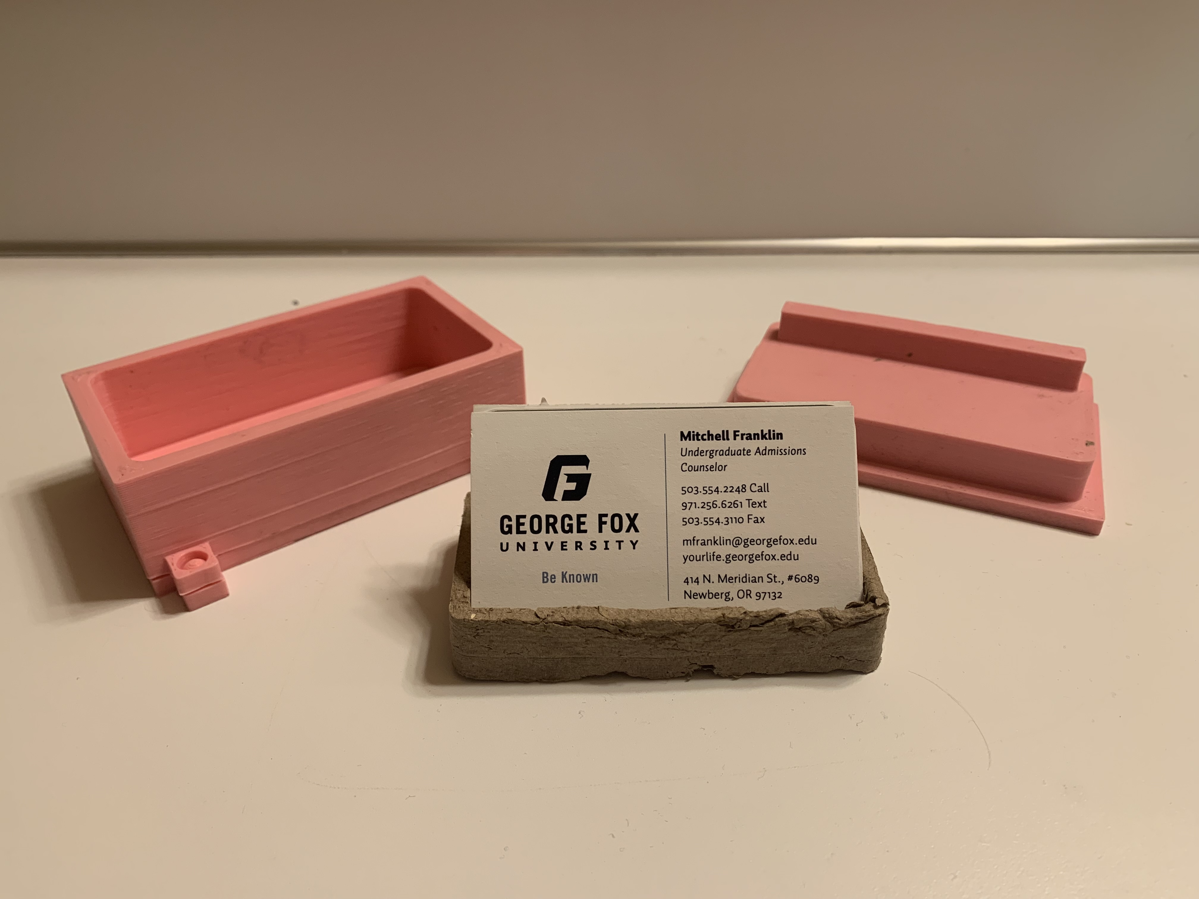 Business card holder mold
