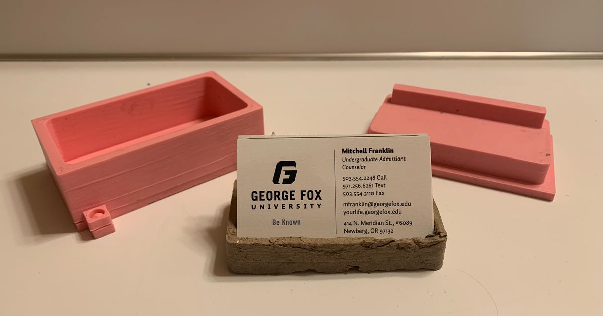 Business card holder mold by Pixel3D Download free STL model